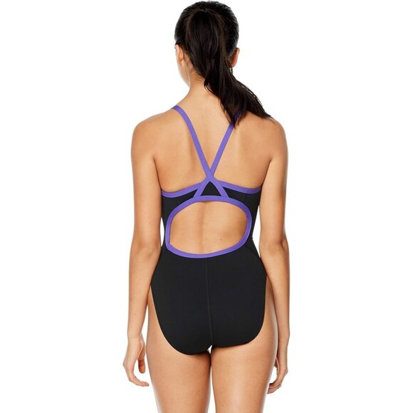 Speedo womens Swimsuit One Piece Endurance+ Flyback Solid Adult Team Size 6/32 - Picture 7 of 7